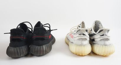 null Lot of used shoes including:

- A pair of Yeezy Boost 350 V2
Size: US 10 Men...
