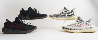 null Lot of used shoes including:

- A pair of Yeezy Boost 350 V2
Size: US 10 Men...