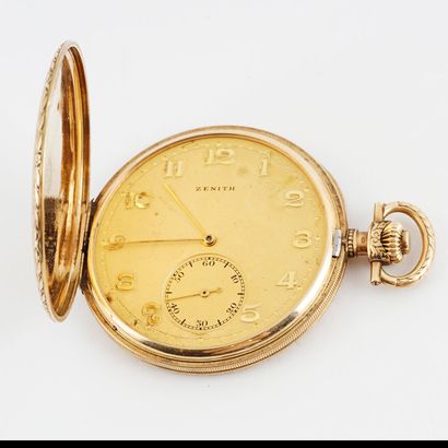 null ZENIT GOLD 14K / ZENIT 14K GOLD
Zenit pocket watch in 14K yellow gold, golden...