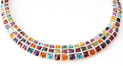 null BELLARRI 18K GOLD GEMS
Choker necklace from the Masaic Collection by Bellarri...