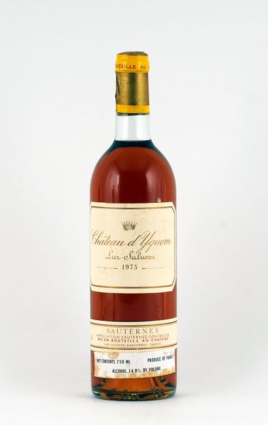 null Château d'Yquem 1975
Sauternes Appellation Contrôlée
Niveau B
1 bouteille