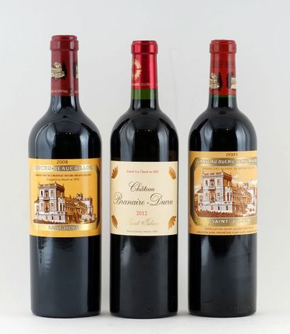 null Château Ducru-Beaucaillou 2001, 2008 Château Branaire-Ducru 2012 - 3 boutei...