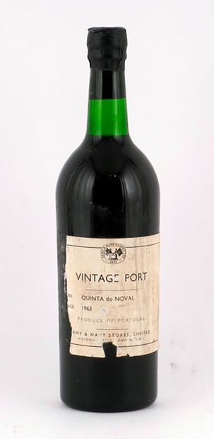 null Quinta do Noval 1963
Porto Millésimé
Niveau B
1 bouteille