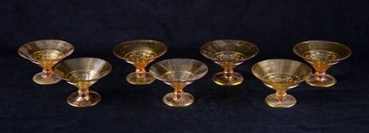 null SALVIATI, ANTONIO (1816-1890), attribué à

Ensemble de sept coupes en verre...