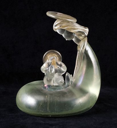 null BAROVIER, ERCOLE (1889-1974), attribué à

Statuette en verre vert et inclusions...