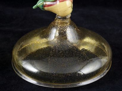 null SALVIATI, ANTONIO (1816-1890), attribué à

Pot couvert en verre jaune. Le bouton...