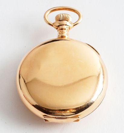 null REGINA
Regina pocket watch in 14K yellow gold, round case of around 34mm, white...