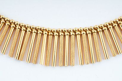null 18K GOLD NECKLACE
Choker necklace in 18K yellow gold, gradient, with shiny and...