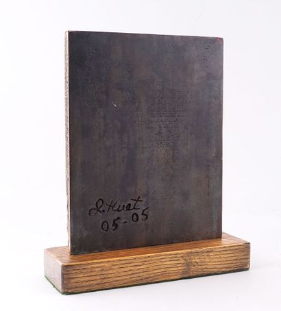 null HUET, Jacques (1932-)
Untitled
Bronze with brown patina, on a wooden base
Signed...