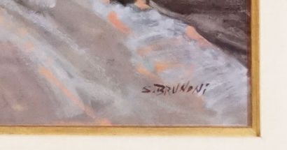 null BRUNONI, Serge (1938-2020)
"St. Joachim, P.Q."
Huile sur toile
Signée en bas...