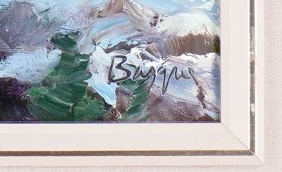 null BASQUE (Léonard Parent, dit) (1927-)
"L'hiver au Mont Albert"
Oil on canvas
Signed...