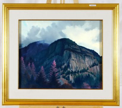 null SEVIER, Gerald Leslie (1934-)
"Lillcoet Mountain Mood"
Huile sur toile
Signée...