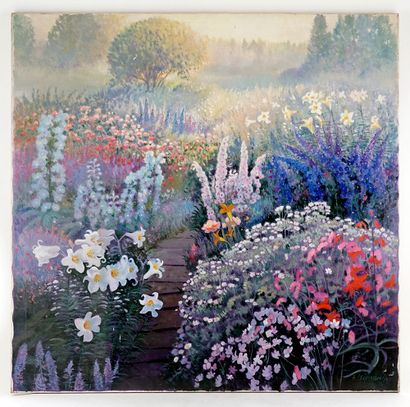null LEIMANIS, Andris (1938-)
"Mid summer garden"
Oil on canvas
Signed on the lower...