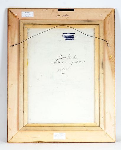null GIUNTA, Joseph (1911-2001)
"Relief sur fonds bleu"
Huile sur panneau
Signée...