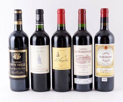 Sélection de Vins de Bordeaux - 5 boutei...