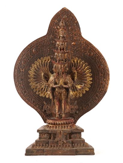 INDIA

Gilted and lacquered statue of the...