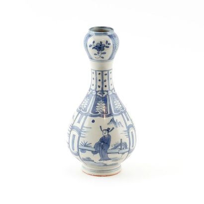 CHINE

Vase Suantouping bleu et blanc. Marque...