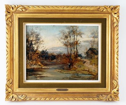 null DES CLAYES, Berthe (1877-1968)
Fall in the countryside
Oil on board
Signed on...
