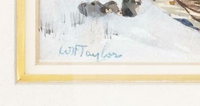 null TAYLOR, William Hughes (1861 - 1960)
Paysage hivernal 
Aquarelle 
Signée en...