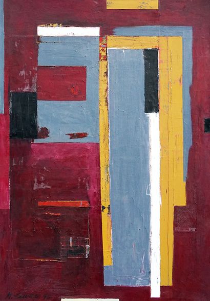 null SAVAGE, Michel (1953-)
"Devant une porte pareille"
Oil on canvas
Signed and...
