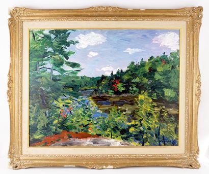 null ROBERTS, William Goodridge (1904-1974)
Unttiled - Landscape
Oil on masonite
Signed...