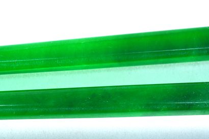 null CHINA 

Pair of enhanced glass or jadeite wands. Modern era.

Dimensions: 7.75...