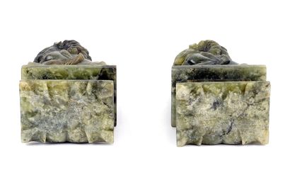 null CHINA

Two steatite subjects, representing lions on terraces. 20th century.

Dimensions:...
