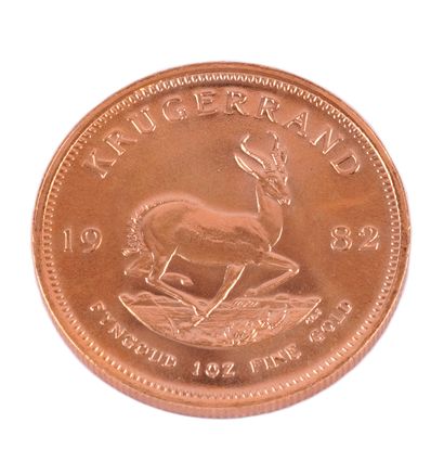 KRUGERRAND OR / GOLD
Une monnaie Krugerrand...
