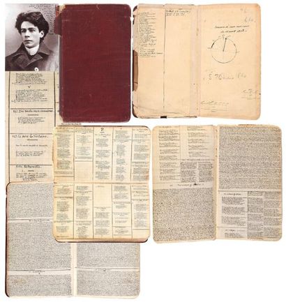 NELLIGAN, ÉMILE (1879-1941) Rare et exceptionnel carnet de 212 pages (incluant les...