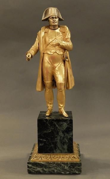 null NAPOLEON Ier BRONZE FRANCE, XIXEME SIECLE Sculpture en bronze doré représentant...