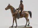 MORISE, Louis-Marie (1818-1883) Empereur Napoléon à cheval, Marengo Bronze sur base...