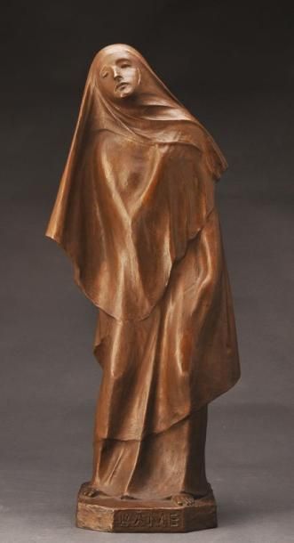 LALIBERTÉ, Alfred (1878-1953) "L'Âme" Bronze à patine brune Signée et titrée sur...