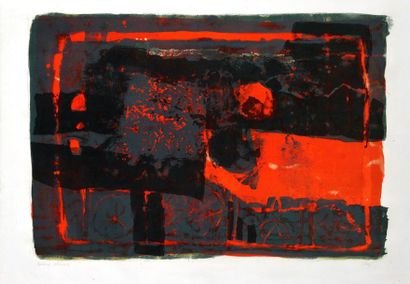 CLAVÉ, Antoni (1913-2005) Rouge et noir Lithographie Signée en bas à droite: Clavé...