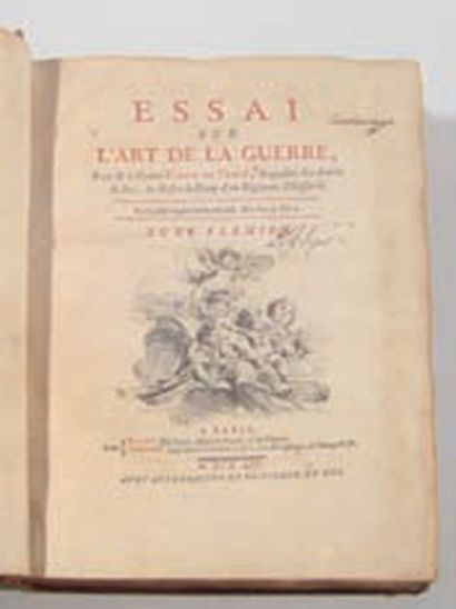 TURPIN DE CRISSÉ, Lancelot de. (1716-1795) Essai sur l'Art de la Guerre Paris, Prault...