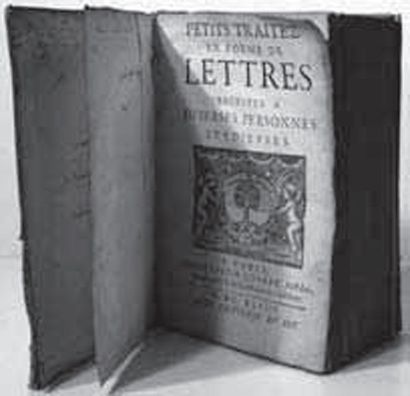 [LA MOTHE LE VAYER, François de. 1583-1672] Petits traitez en forme de lettres escrites...