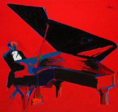 BROCHARD, René (1926-) «Gerald Munch dans Chopin Polomesa Fantasia en la bémol moyen»...