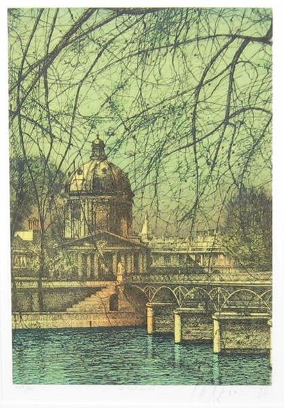 CARZOU, Jean-Marie (1907-2000) «Paris sur Seine» Paris, Michel Trinckvel, 1986 In-folio,...