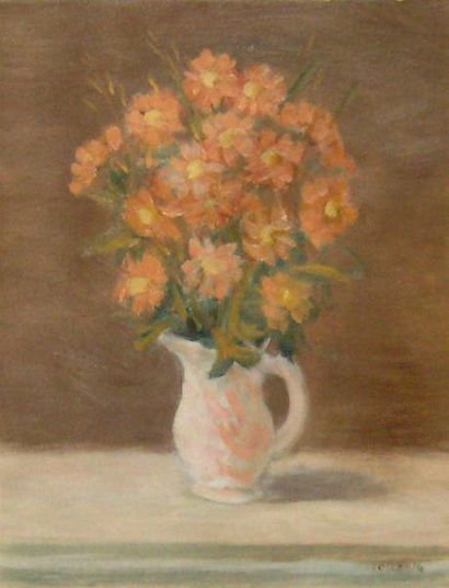 COSGROVE, Stanley Morel ARCA (1911-2002) Nature morte aux fleurs Huile sur toile...