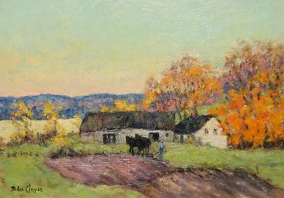 DES CLAYES, Berthe ARCA (1877-1968) «Little farm on the St. Thomas river near Melbourne»...