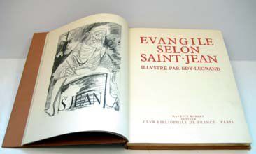 null Évangile selon Saint-Jean. Illustré par Edy Legrand. Paris, Maurice Robert,...
