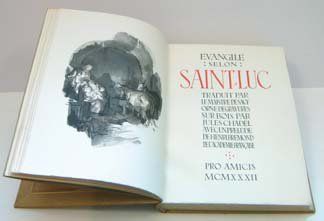 null Évangile selon Saint-Luc - Traduit par le Maistre de Sacy. Orné de gravures...