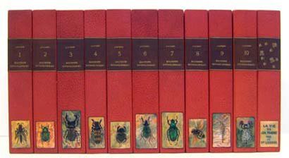 FABRE. Souvenirs Entomologiques. Paris, Delagrave, 1914-1925 11 volumes brochés se...