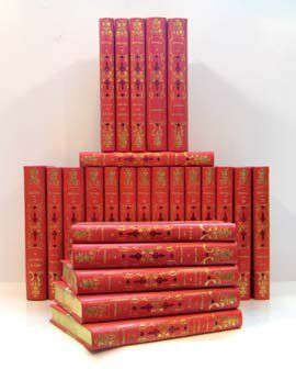 STENDHAL. OEuvres complètes. Paris, Larrive, 1951. 25 volumes in-4. Demi-veau rose...