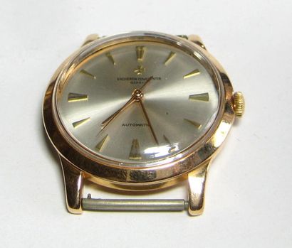 VACHERON CONSTANTIN. Montre en or jaune 18kt, cadran circulaire, index bâton. Mouvement...