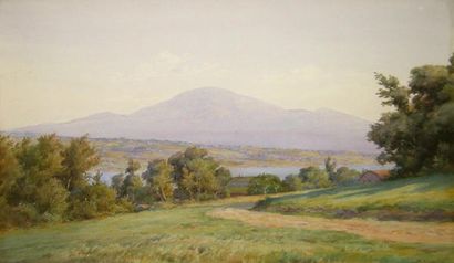 KILPIN, Legh Mulham (1853-1919) Paysage Aquarelle Signée et datée en bas à droite:...