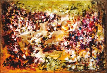 FERRON, Marcelle RCA (1924-2001) «Sans titre» Huile sur toile Signée en bas à gauche:...