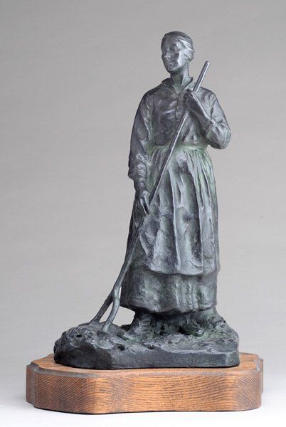 SUZOR-CÔTÉ, Marc-Aurèle de Foy (1869-1937) «Maria Chapdelaine» Bronze à patine foncée...