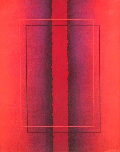 FILION, Gabriel (1920-2005) Abstraction verticale Technique mixte Signée et datée...
