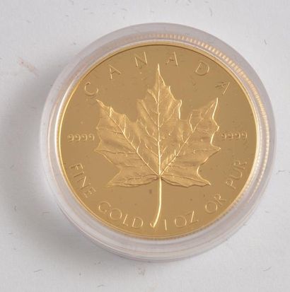 null 50$ CANADIEN - OR PUR - 1989 *Pièce Canadienne de 50$ en or pur composée (à...