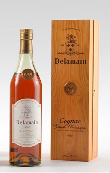Cognac Delamain Grande Champagne 1968 - 1 bouteille Cognac Delamain Grande Champagne...